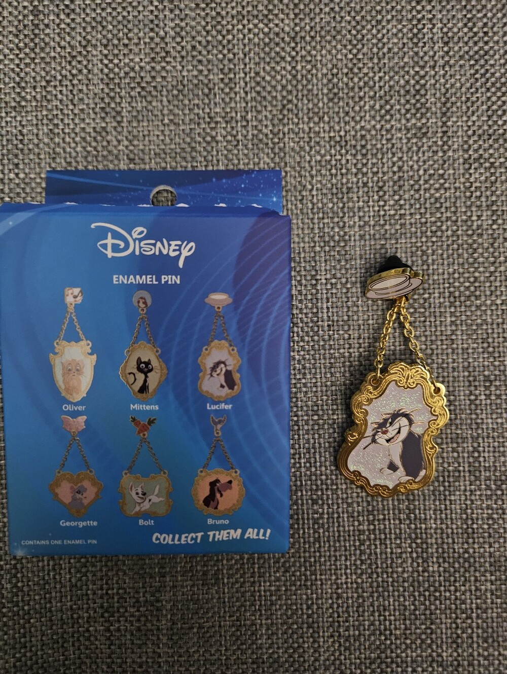 Disney Cats Enamel Pin- Lucifer